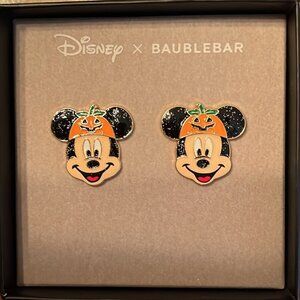 Disney BaubleBar Halloween Mickey Mouse with Pumpkin Jack-o-lantern Hat NEW